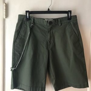 Lan Kou Urban Outfitters Olive Green Shorts NWOT Size 32